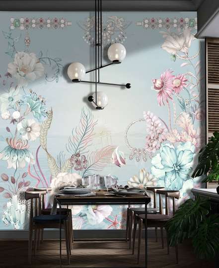 Wall Mural - Composition of delicate flowers