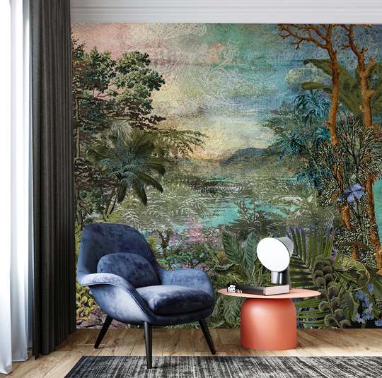 Wall Mural - Botanical garden in vintage style