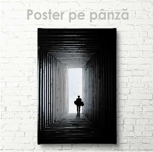 Poster - Exit from the tunnel, 30 x 45 см, Canvas on frame, Minimalism