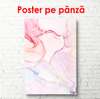 Poster - Pink abstraction, 30 x 45 см, 30 x 60 см, Canvas on frame