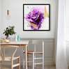 Постер - Фиолетовая роза, 40 x 40 см, Холст на подрамнике