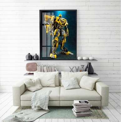 Poster - Robot Transformer - Bumblebee, 30 x 45 см, Canvas on frame