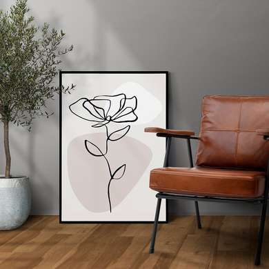 Poster - Trandafir, 30 x 45 см, Panza pe cadru
