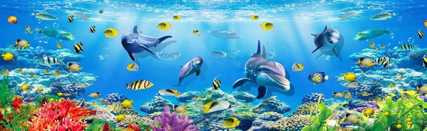 Wall Mural - Life under water