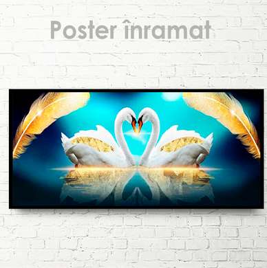 Poster, Levedele îndrăgostite, 60 x 30 см, Panza pe cadru