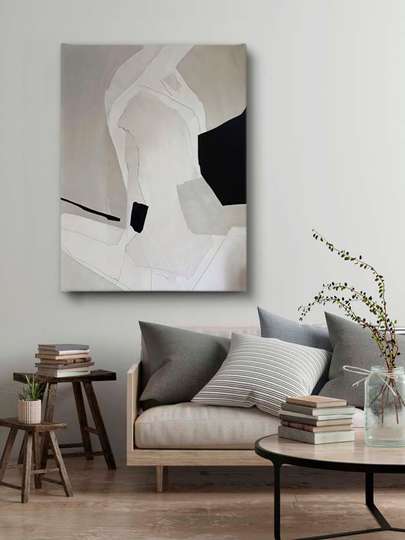 Poster - Tenderness, 30 x 45 см, Canvas on frame, Black & White