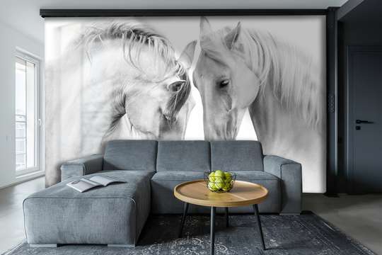 Wall Murall - White horses
