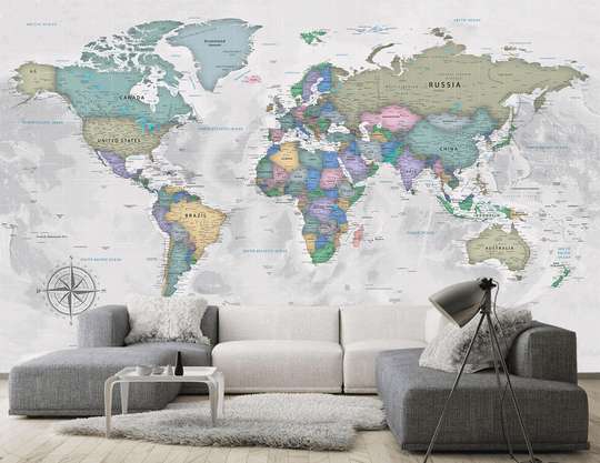 Fototapet - O hartă politică a lumii