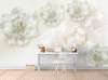 Wall Mural - Satin white flowers