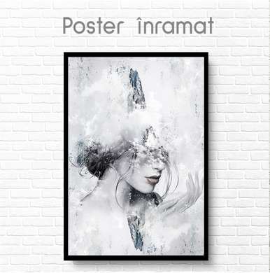 Poster - Arta moderna pentru a unei fete, 30 x 45 см, Panza pe cadru