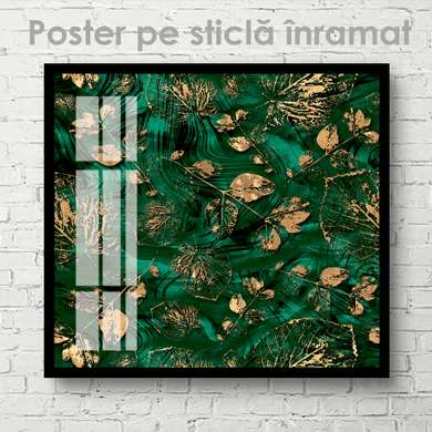 Постер - Цветочный принт, 40 x 40 см, Холст на подрамнике, Ботаника