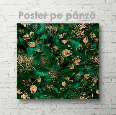 Poster - Imprimeu floral, 40 x 40 см, Panza pe cadru
