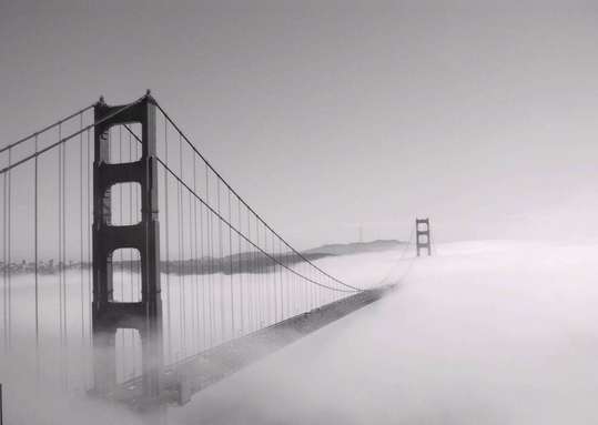 Fototapet - Podul acoperit de ceață
