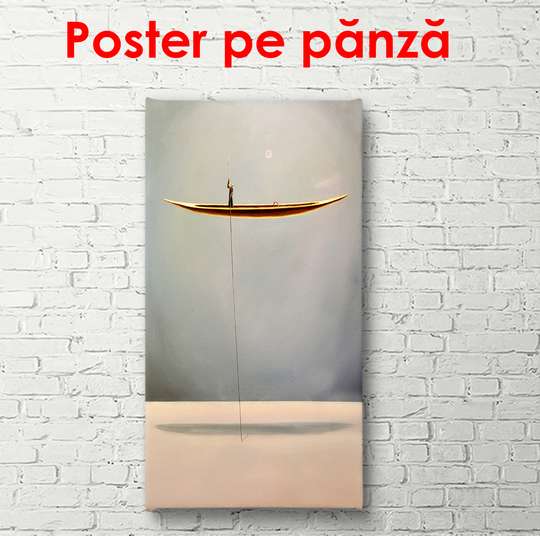 Poster, Plimbare cu barca, noaptea, 45 x 90 см, Poster înrămată