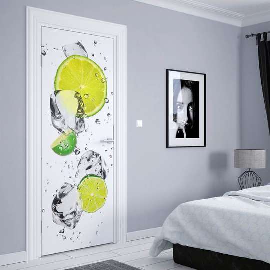 Stickere 3D pentru uși, Fantezia din fructe, 60 x 90cm