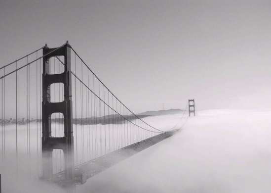 Fototapet - Podul acoperit de ceață