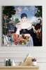 Poster - Doamnă cu pisică, 40 x 40 см, Panza pe cadru