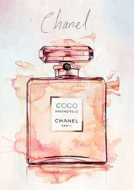 Tablou înramat - Parfum Coco Chanel, 50 x 75 см