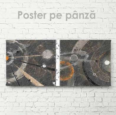 Poster - Cosmos în stil abstract, 60 x 30 см, Panza pe cadru