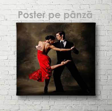 Постер - Танго, 100 x 100 см, Холст на подрамнике