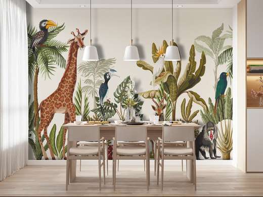 Wall Mural - Jungle and animals