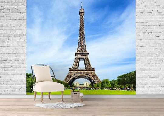 Wall Mural - Eiffel Tower surrounded by the beauty of nature