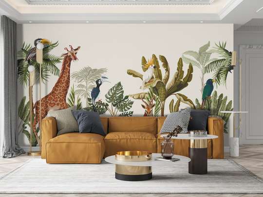Wall Mural - Jungle and animals