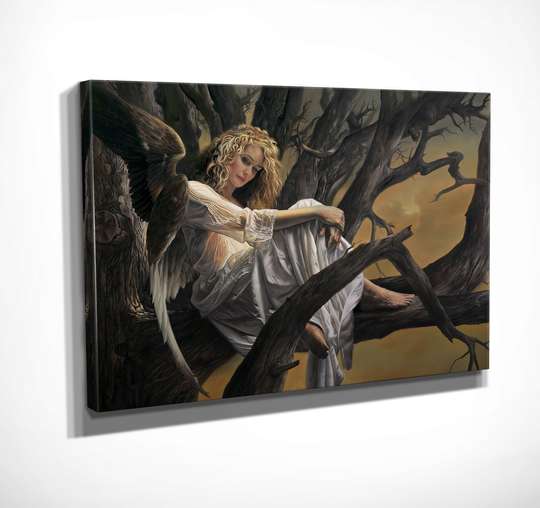 Poster - Cute angel, 45 x 30 см, Canvas on frame, Art