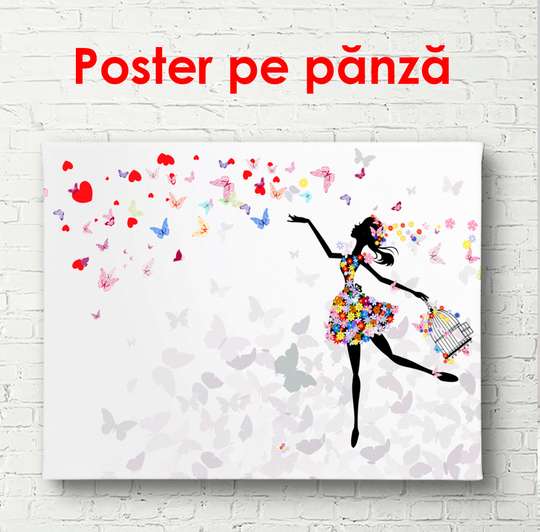 Poster - Flower mood, 90 x 60 см, Framed poster, For Kids