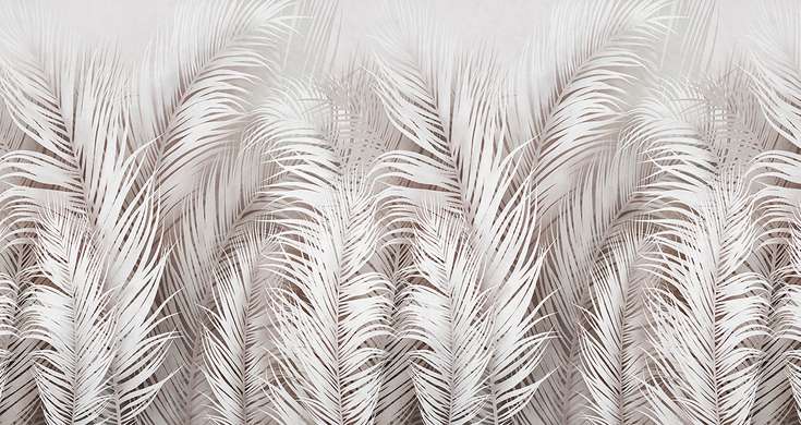 Wall Mural - Abstract feathers from bottom to top