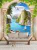 Wall Mural - Classical arches overlooking the sea