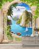 Wall Mural - Classical arches overlooking the sea