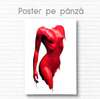 Poster - Red silhouette, 30 x 45 см, Canvas on frame