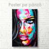 Poster - Portrait of a girl, 30 x 60 см, Canvas on frame