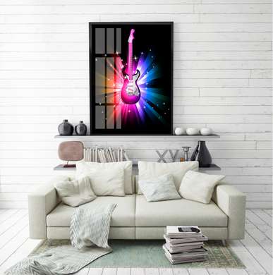 Poster - Electric guitar, 30 x 45 см, Canvas on frame