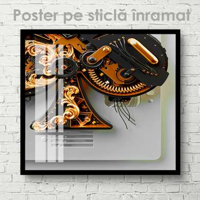 Poster - Mecanism, 40 x 40 см, Panza pe cadru