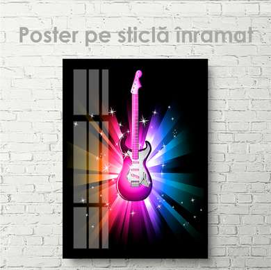 Poster - Chitara electrica, 30 x 45 см, Panza pe cadru