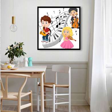Poster - Kids, 40 x 40 см, Canvas on frame, For Kids