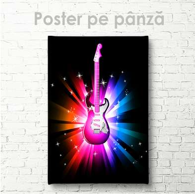Poster - Chitara electrica, 30 x 45 см, Panza pe cadru