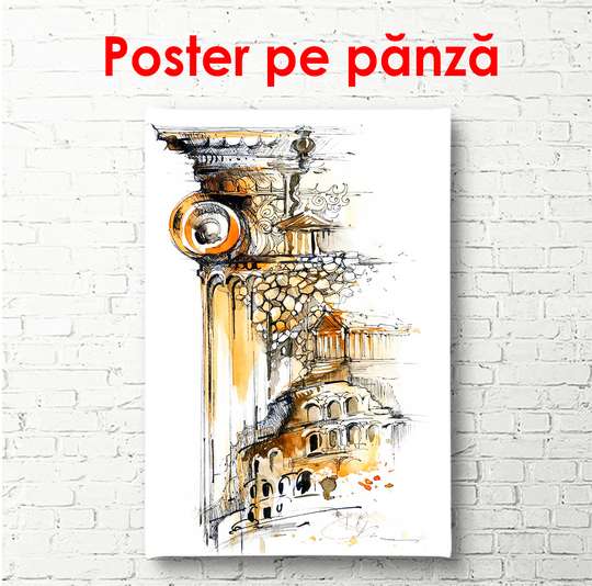 Poster - Architecture, 60 x 90 см, Framed poster, Minimalism