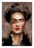 Постер - Портрет Фриды в новой интерпретации, 30 x 45 см, Холст на подрамнике, Живопись