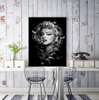 Poster - Black and white portrait of Marilyn Monroe, 30 x 45 см, Canvas on frame