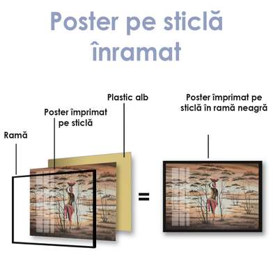 Poster - Imagine etnică a unei fete, 60 x 30 см, Panza pe cadru