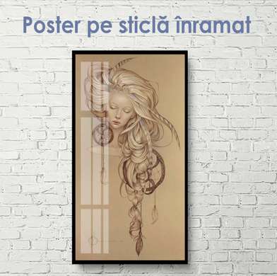 Poster - Fata visurilor, 30 x 90 см, Panza pe cadru