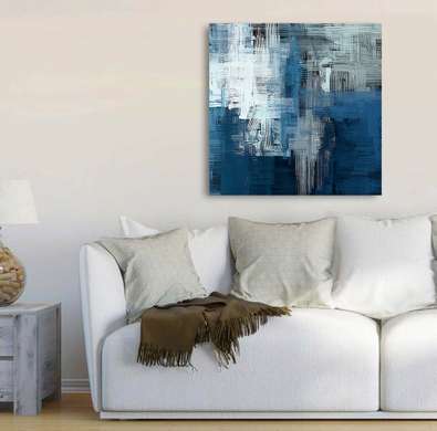 Poster - Shades of blue, 40 x 40 см, Canvas on frame