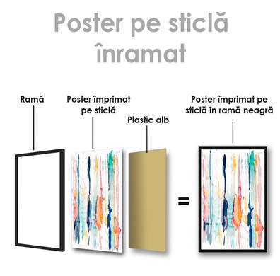 Постер - Линии, 30 x 45 см, Холст на подрамнике