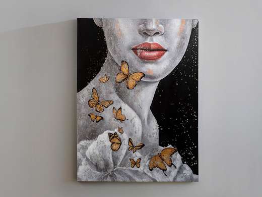 Постер - Бабочки, 30 x 45 см, Холст на подрамнике
