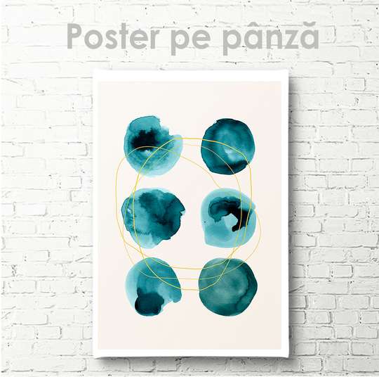 Poster - 6 dots, 30 x 45 см, Canvas on frame, Minimalism