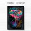 Poster, Abstract elephant, 30 x 45 см, Canvas on frame