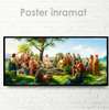 Poster - Jesus Christ and his disciples, 60 x 30 см, Canvas on frame, Religion